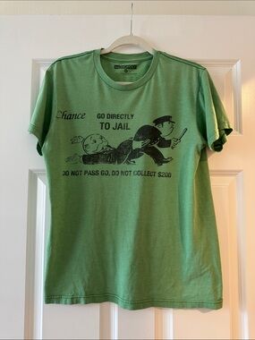 Monopoly Chance Green Graphic Short Sleeve Tee